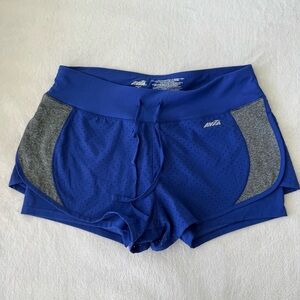 Avia Women's Athletic Shorts in Blue and Gray - Size M